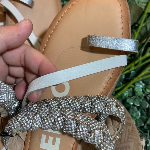 White GIOSEPPO Sandals With Strass Details . Size - 39 - Picture 15 of 16